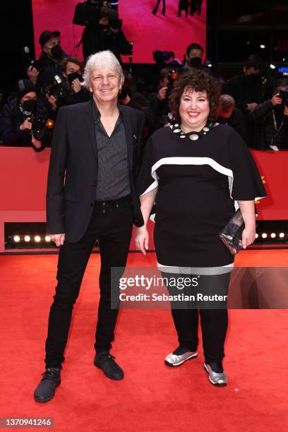 Director Andreas Dresen and actress Meltem Kaptan arrive for the closing ceremony of the 72nd Berlinale International Film Festival Berlin at...