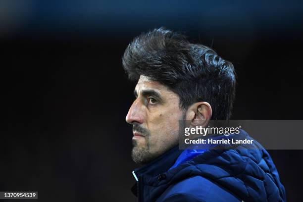 Veljko Paunovic, Manager of Reading looks on prior to the Sky Bet Championship match between Peterborough United and Reading at Weston Homes Stadium...
