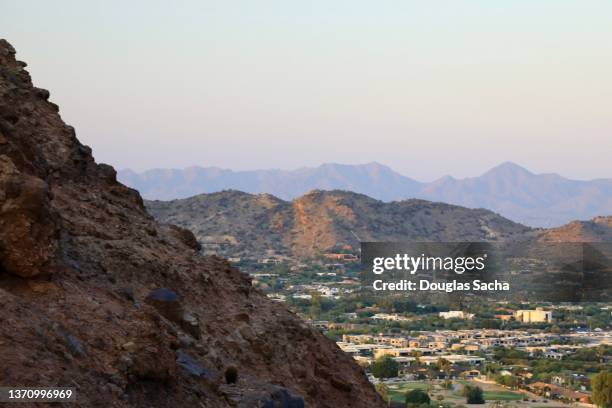 camelback mountain view - glendale stock pictures, royalty-free photos & images