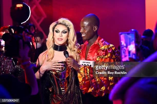 Aquaria attends The Blonds fashion show during New York Fashion Week: The Shows on February 16, 2022 in New York City.