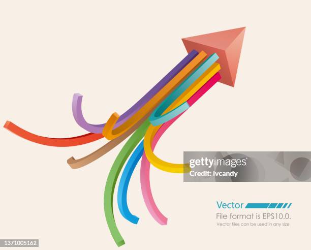 stockillustraties, clipart, cartoons en iconen met merge arrows infographic - merging sign