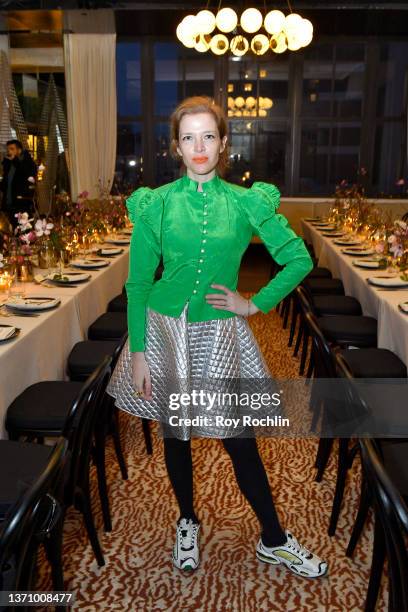 Batsheva Hay attends the No Waste dinner during New York Fashion Week: The Shows on February 16, 2022 in New York City.