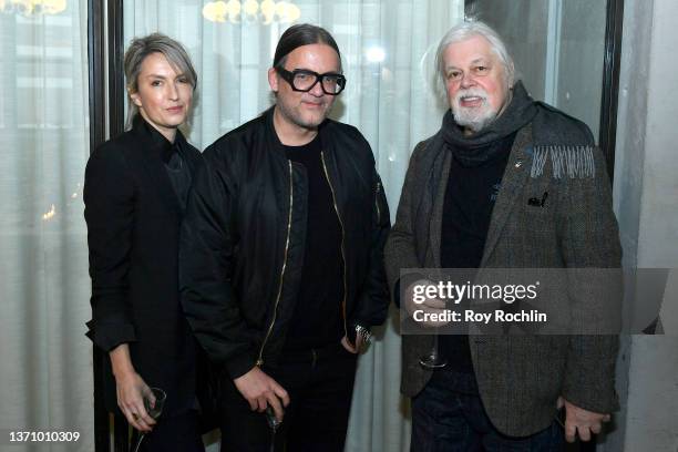 Co-founder & Creative Director, Parley, Lea Stepken, co-founder & CEO, Parley, Cyrill Gutsch and Co-founder, Greenpeace, Captain Paul Watson attend...