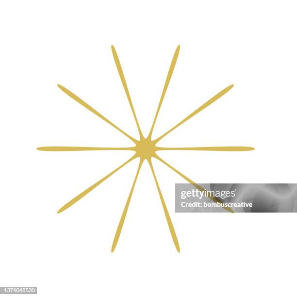 star shape and shine icon - lens flare white background stock illustrations