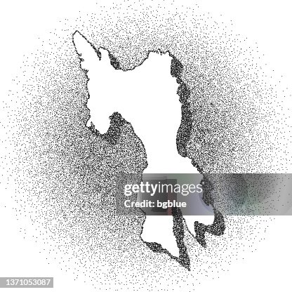 Stippled Leyte map - Stippling Art - Dotwork - Dotted style Stippled Leyte map - Stippling Art - Dotwork - Dotted style