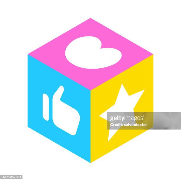 social media concept design - thumb emoji stock illustrations