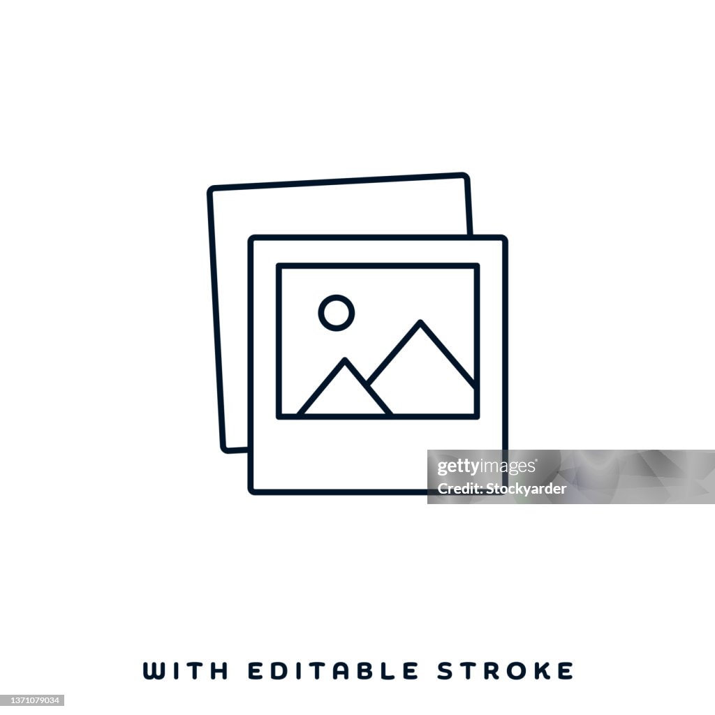Archive Library Line Icon Design