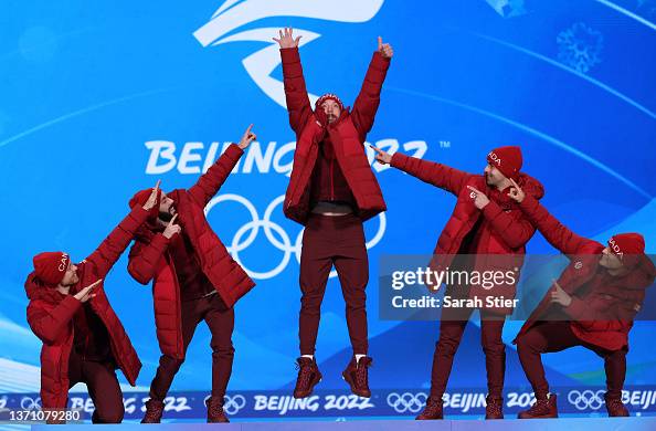 Medal Ceremony - Beijing 2022 Winter Olympics Day 13 Medal Ceremony - Beijing 2022 Winter Olympics Day 13