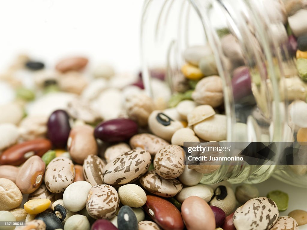 Assorted organic beans