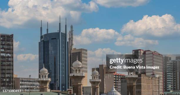 modern buildings in an african city - nairobi kenya stock pictures, royalty-free photos & images