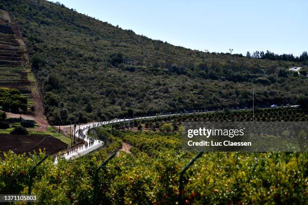 General view of the peloton competing during the 48th Volta Ao Algarve 2022 - Stage 2 a 182,4km stage from Albufeira to Alto Da Foia, Monchique 890m...