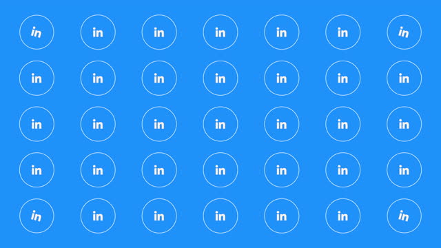 LinkedIn icons pattern on network background
