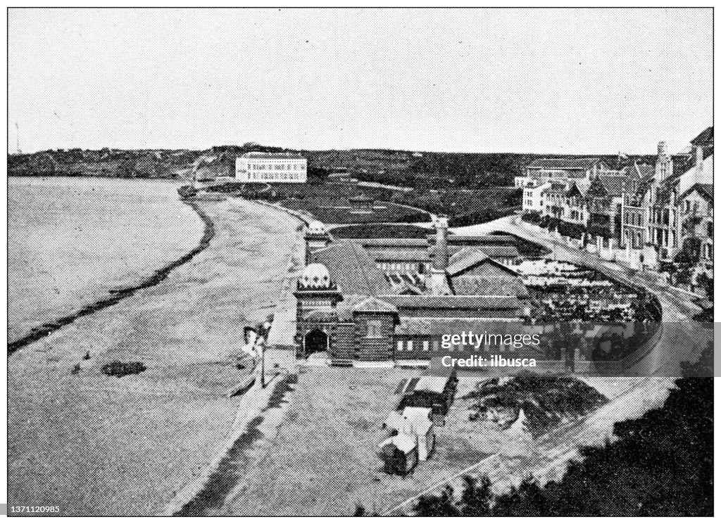 Antique travel photographs of France: Casino and Villa Eugénie, Biarritz
