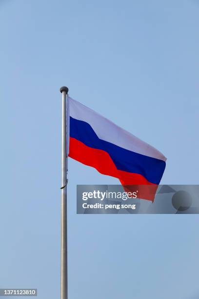 russian flag - russian culture stock pictures, royalty-free photos & images