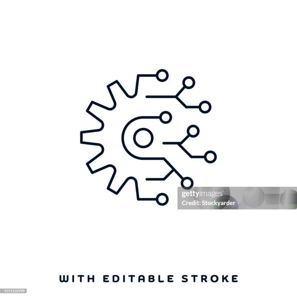 Industrial Transition Line Icon Design