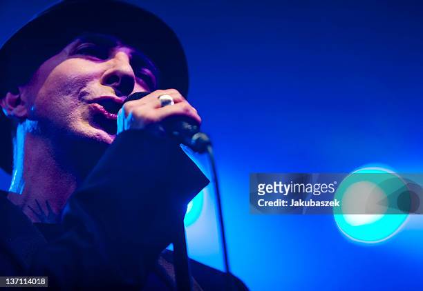 English singer Marc Almond performs live during a concert at the Huxleys Neue Welt on January 15, 2012 in Berlin, Germany.