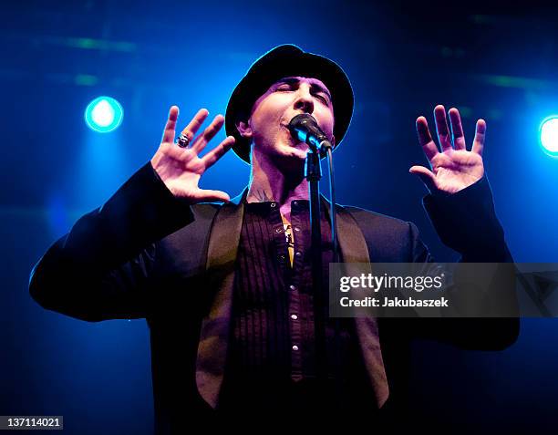 English singer Marc Almond performs live during a concert at the Huxleys Neue Welt on January 15, 2012 in Berlin, Germany.