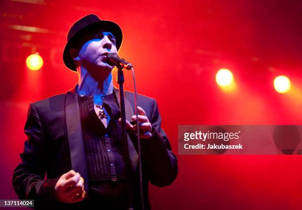 English singer Marc Almond performs live during a concert at the Huxleys Neue Welt on January 15, 2012 in Berlin, Germany.