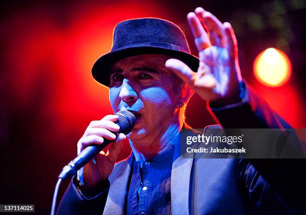 English singer Marc Almond performs live during a concert at the Huxleys Neue Welt on January 15, 2012 in Berlin, Germany.