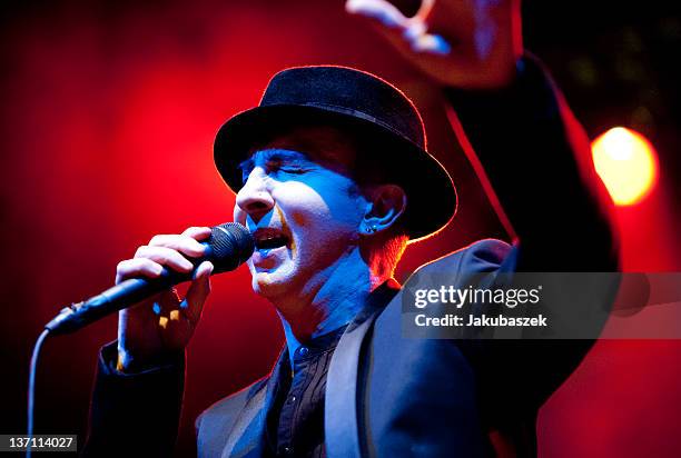 English singer Marc Almond performs live during a concert at the Huxleys Neue Welt on January 15, 2012 in Berlin, Germany.