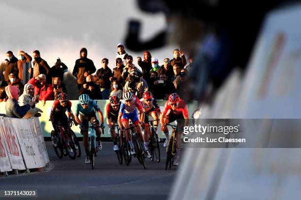 Samuele Battistella of Italy and Team Astana – Qazaqstan, Ethan Hayter of United Kingdom and Team INEOS Grenadiers, David Gaudu of France and Team...