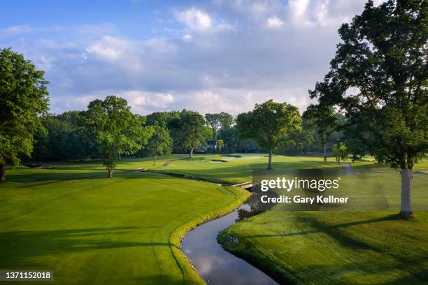 View of the seventh hole at Oak Hill Country Club on June 10, 2021 in Rochester, New York. .