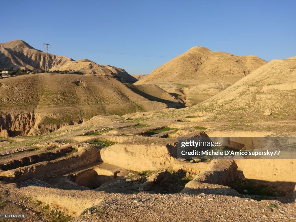 Deep canyon and the ruins of a Roman palace