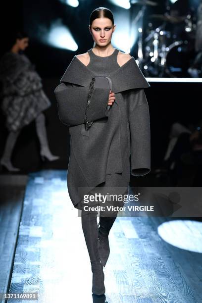 Felice Nova Noordhoff walks the runway during the Michael Kors Ready to Wear Fall/Winter 2022-2023 fashion show as part of the New York Fashion Week...