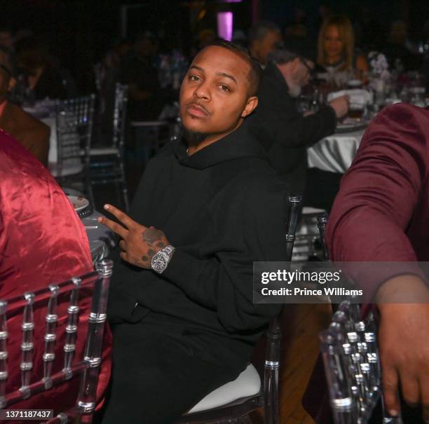 Bow Wow attends the Black Music & Entertainment Hall of Fame Celebration Brunch at The Tabernacle on February 17, 2022 in Atlanta, Georgia.