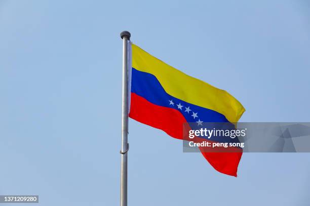 venezuelan flag - bandera de venezuela fotografías e imágenes de stock