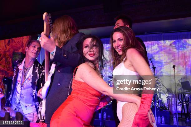 Perry Farrell and Etty Farrel at the "Heaven After Dark" concert series, hosted by Perry Farrell and his wife Etty Farrell, at 1926 Room inside The...