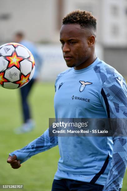 Jovane Cabral of SS Lazio during the SS Lazio training session at the Padroinense sport centre on February 18, 2022 in Porto, Portugal.