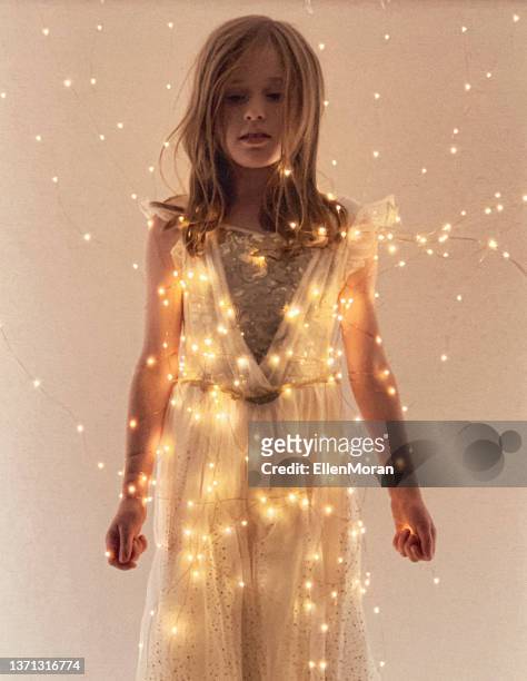 fairy light angel - next i moran stock pictures, royalty-free photos & images