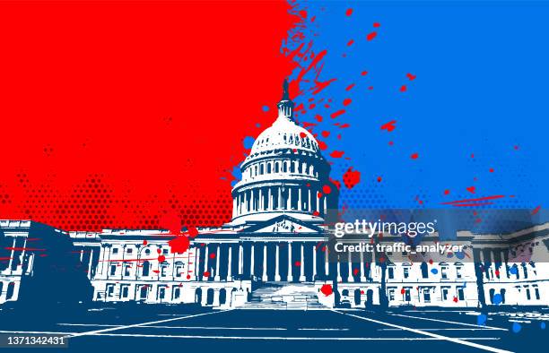 hintergrund washington dc - conservative politics stock-grafiken, -clipart, -cartoons und -symbole