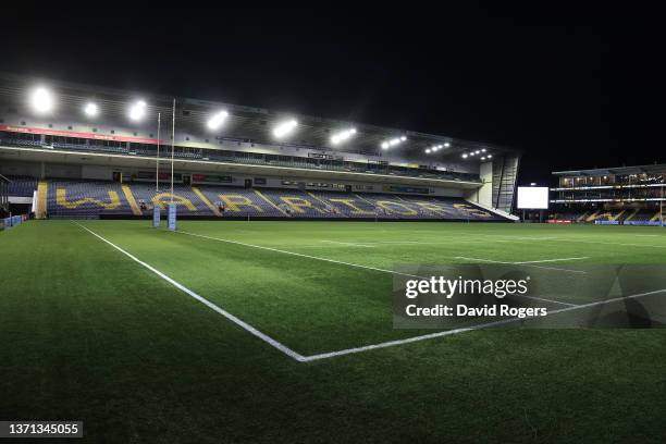 General view of the ground prior to the start of the Gallagher Premiership Rugby match between Worcester Warriors and Bristol Bears at Sixways...