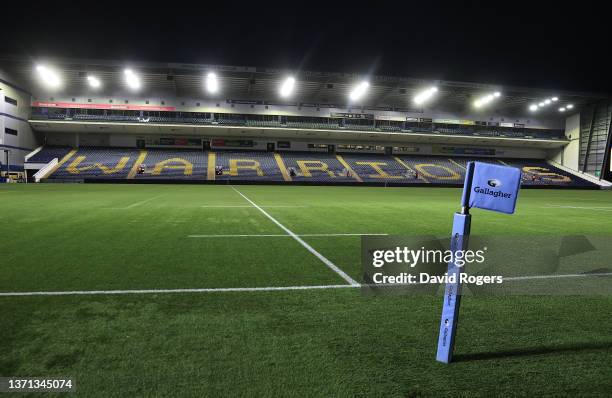 General view of the ground prior to the start of the Gallagher Premiership Rugby match between Worcester Warriors and Bristol Bears at Sixways...