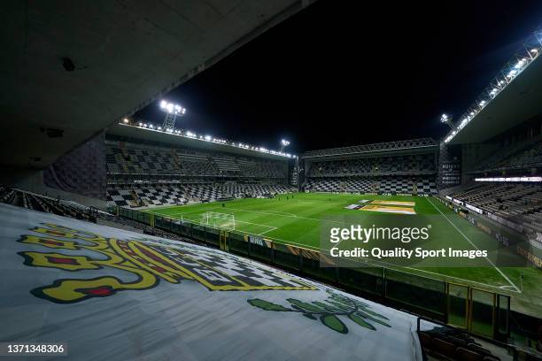 General view prior to the Liga Portugal Bwin match between Boavista FC and SL Benfica at Estadio do Bessa Seculo XXI on February 18, 2022 in Porto,...