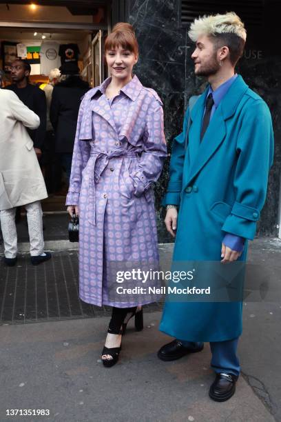 Nicola Roberts attends Mark Fast at The Vinyl Factory during London Fashion Week February 2022 on February 18, 2022 in London, England.
