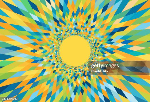 blast color rays prism abstract background pattern - excitement abstract stock illustrations