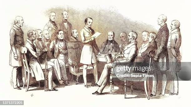 Her Majesty's Cabinet Ministers: Mr. Macauley, Earl Grey, Sir George Grey, Mr. Charles Wood, Lord Morpeth, Lord Cottenham, the Marquis of...