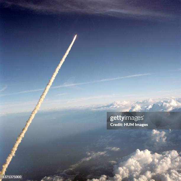 The Space Shuttle Challenger lifted off from Kennedy Space Center's Launch Pad 39A on mission STS 41-B on February 3, 1984.