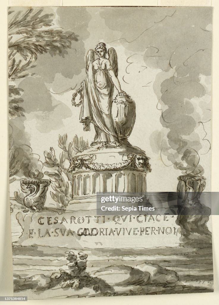 Cesarotti Sepulchral Monument for Melchiore Cesarotti, Professor in Padua, Pen ...