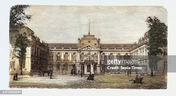 The Prefecture Building in Versailles, Residence of the King of Prussia. France.