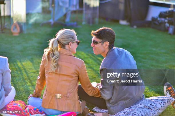 Kymberly Marciano and Evan Strauss attend The Park Santa Monica Grand Opening in collaboration with the Ondalinda Foundation presents 'Bridges...