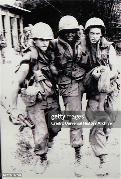 Army operating in Vietnam circa 1968 against the Vietcong during the Vietnam War.