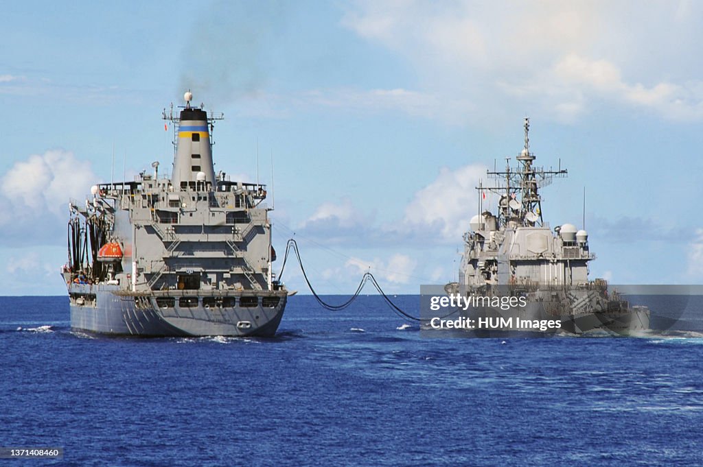Usns The Military Sealift Command fleet replenishment oiler USNS John ...