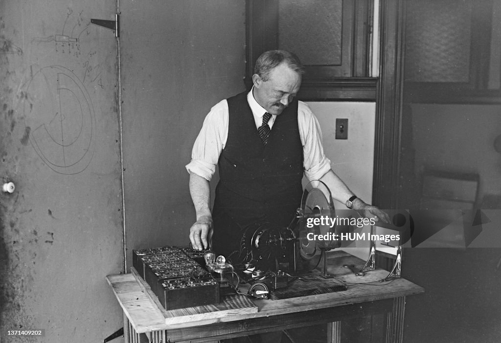 Washington, D.C., inventor C. Francis Jenkins ca. 1922