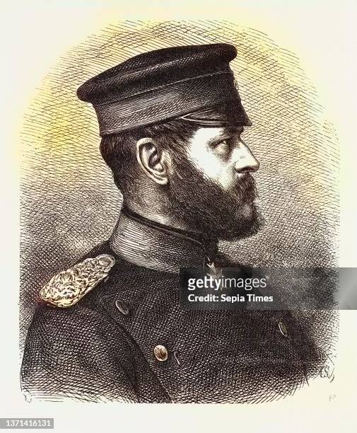 Major General Von Stiehle, Chief of Staff of the Second German Army. Prince Frederick Charles of Prussia, Germany.