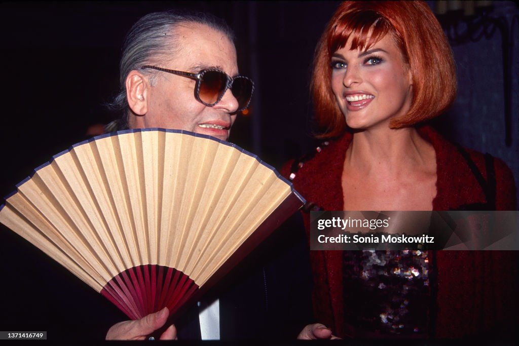 Linda Evangelista And Karl Lagerfeld