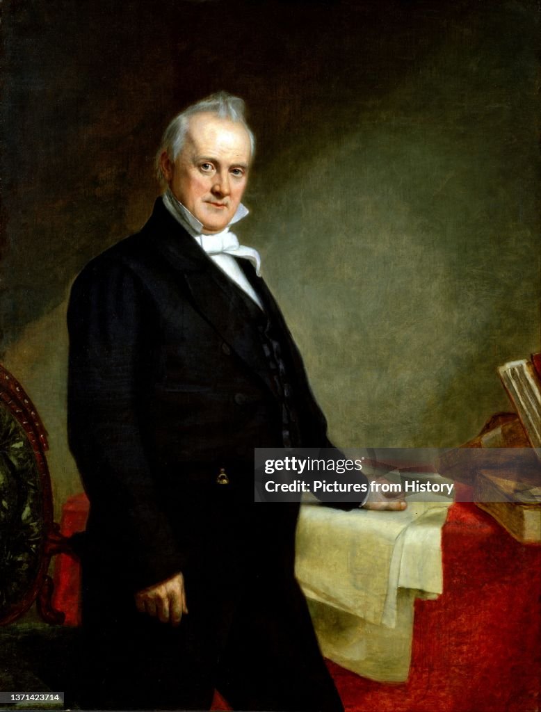 USA: James Buchanan (1791 - 1868) was the 15th President of the United States, serving from 1857 to 1861. Oil on canvas, George Peter Alexander Healy (1818-1894), 1859